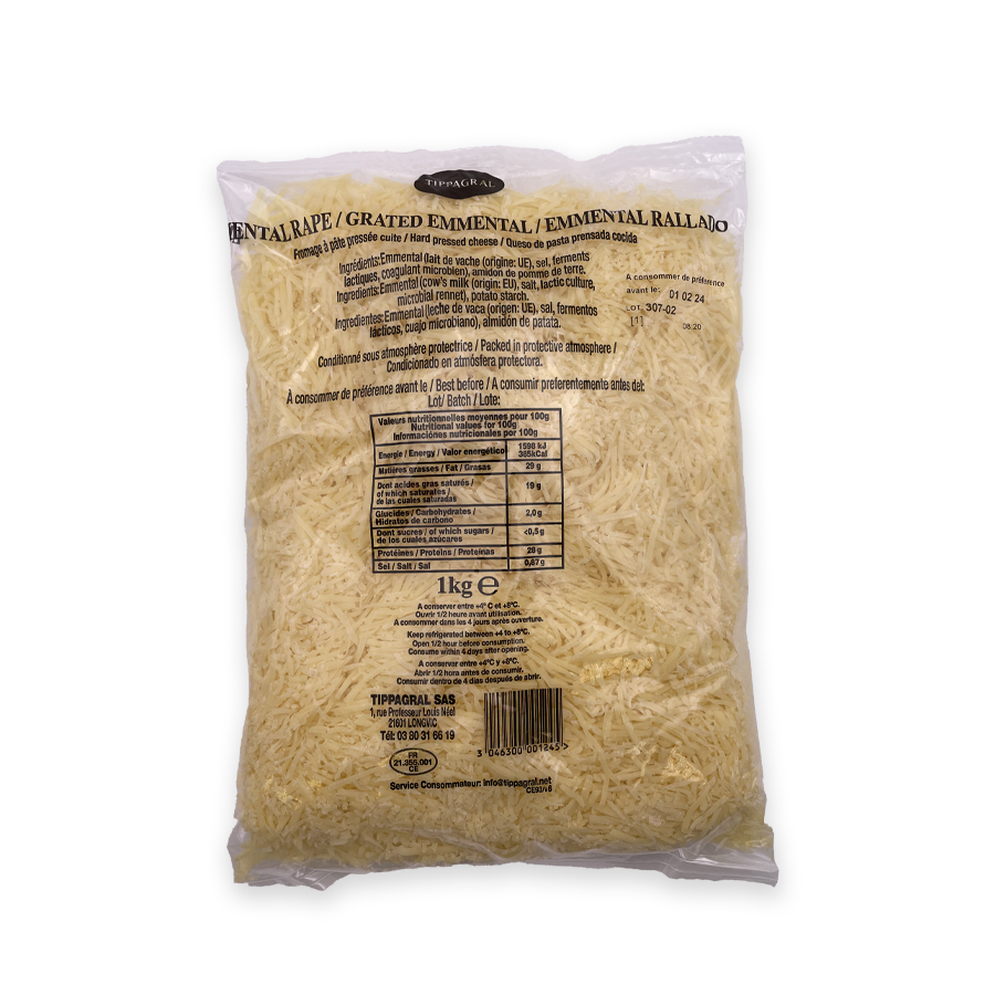 Emmental rapé - 1000 g