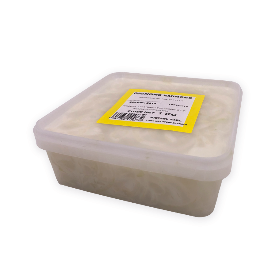 Oignons émincés frais - 1000 g