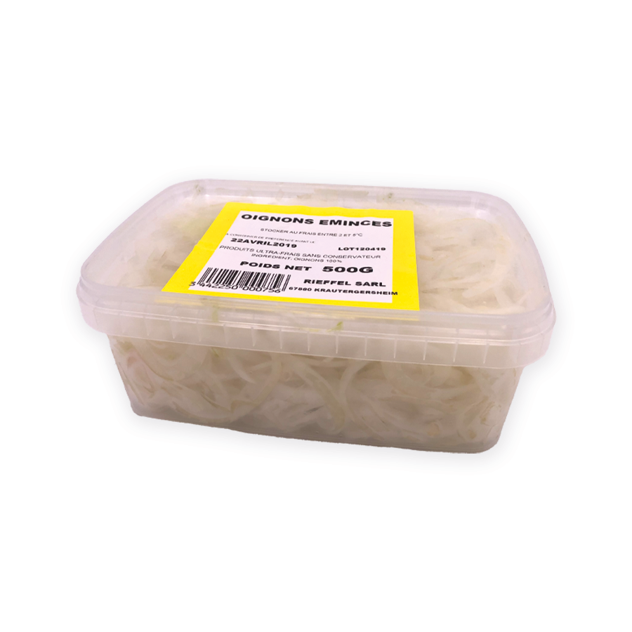 Oignons émincés frais - 500 g